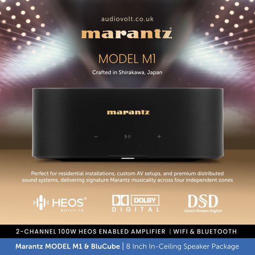 Marantz MODEL M1 & 2 x BluCube BCK80 8" Ceiling Speaker Package
