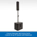 Citronic Monolith Mk3 Active Sub & Column Array PA System with Bluetooth