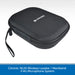 Black carrying case for Citronic wireless microphone system on a light gray background