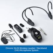 Citronic NL24 Wireless Lavalier/Neckband 2.4G Microphone System on a white background