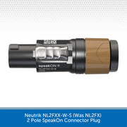 Neutrik NL2FXX-W-S (Was NL2FX) 2 Pole SpeakOn Connector Plug