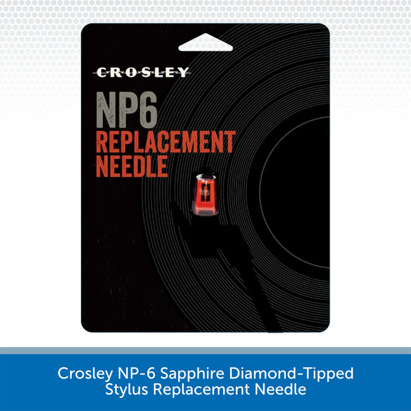 Crosley NP-6 Sapphire Diamond-Tipped Stylus Replacement Needle