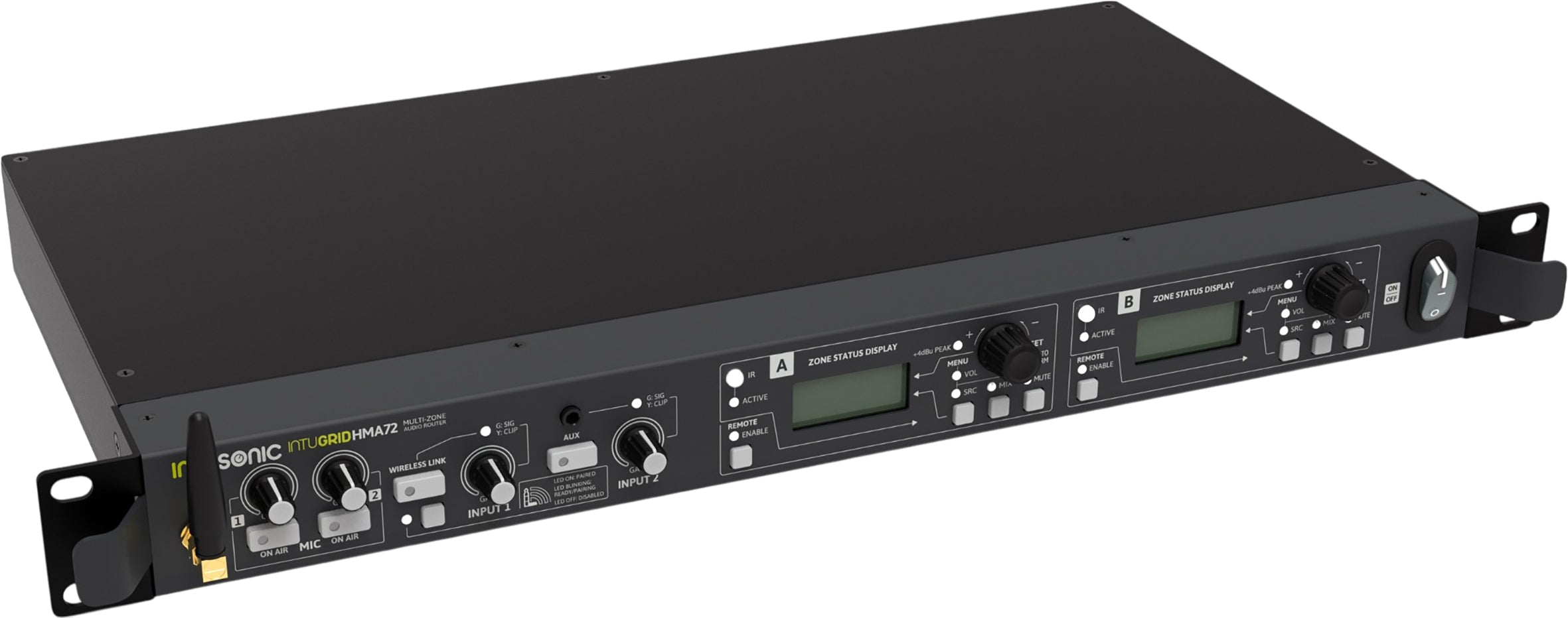 Intusonic IntuGrid HMA72 2-Zone Audio Matrix/Router | Audio Volt ...