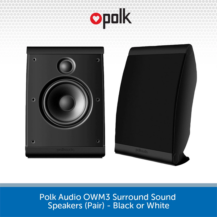 Polk Audio OWM3 Surround Sound Speakers (Pair) Audio Volt