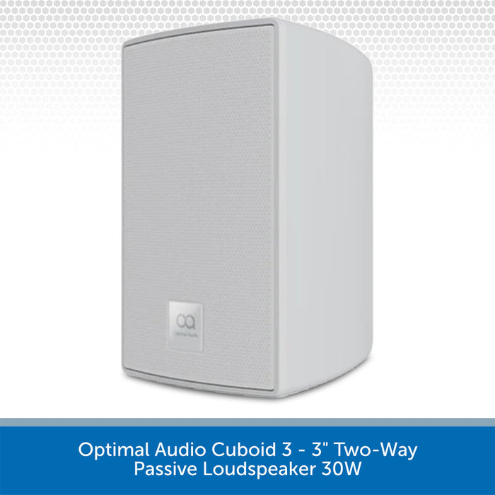 Optimal Audio Cuboid 3 White