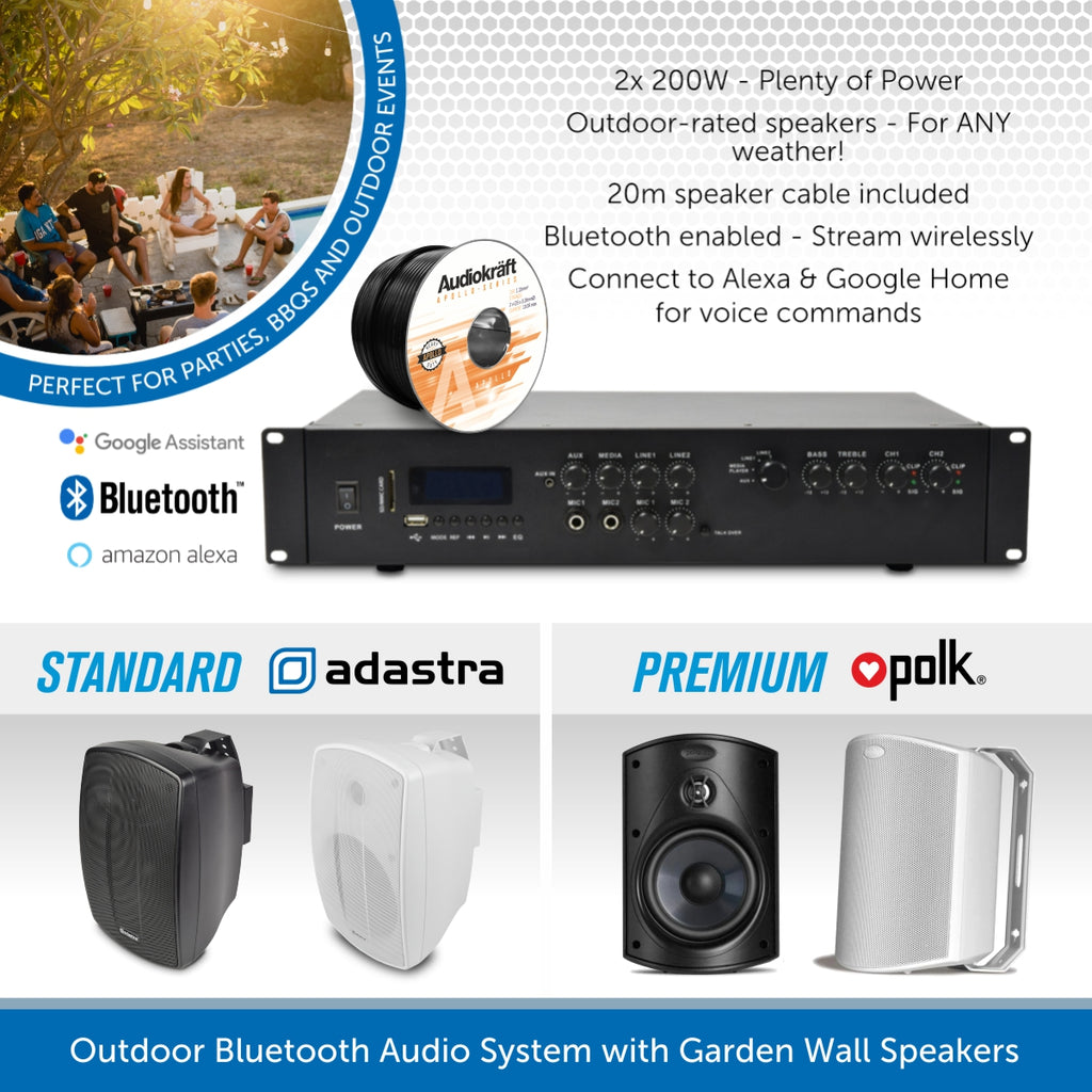 Outdoor speakers with google assistant