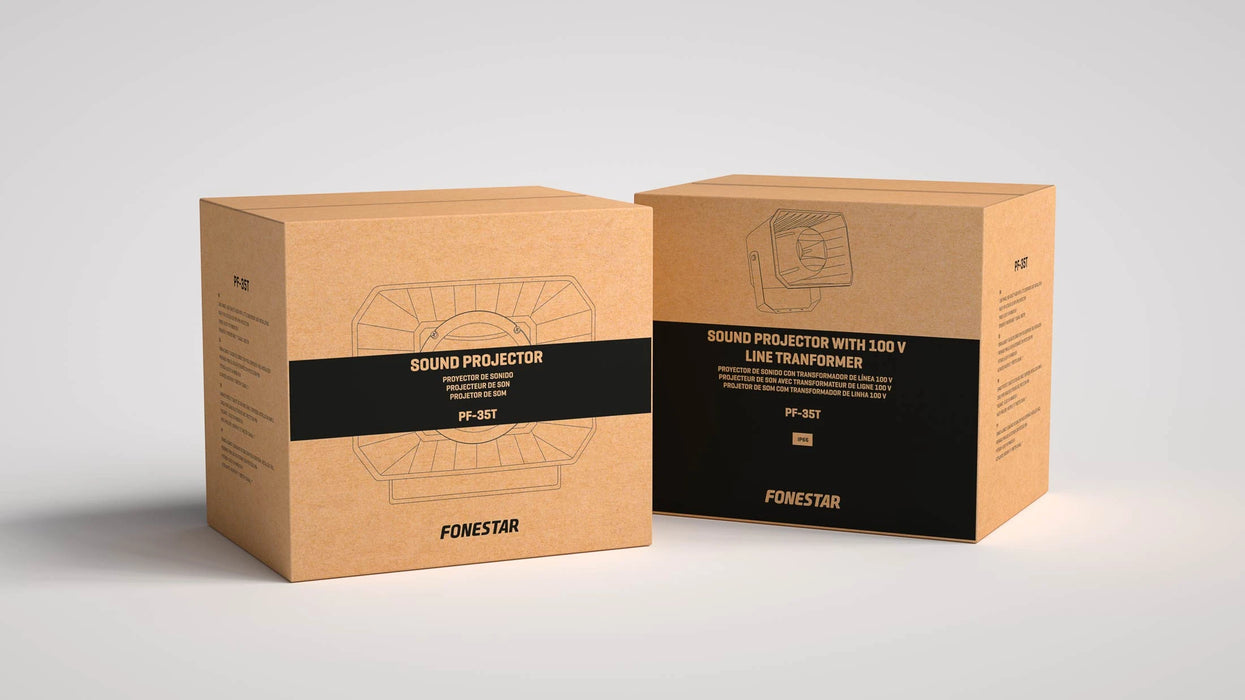 Fonestar PF-35T 6" Weatherproof Projector Horn Speaker 50W 100V Line (Single)