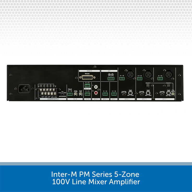 Inter-M PM236 360W 5-Zone 100V Line Mixer Amplifier