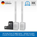 HK Audio Polar 10 MK2 White portable column PA system with accessories on a white background