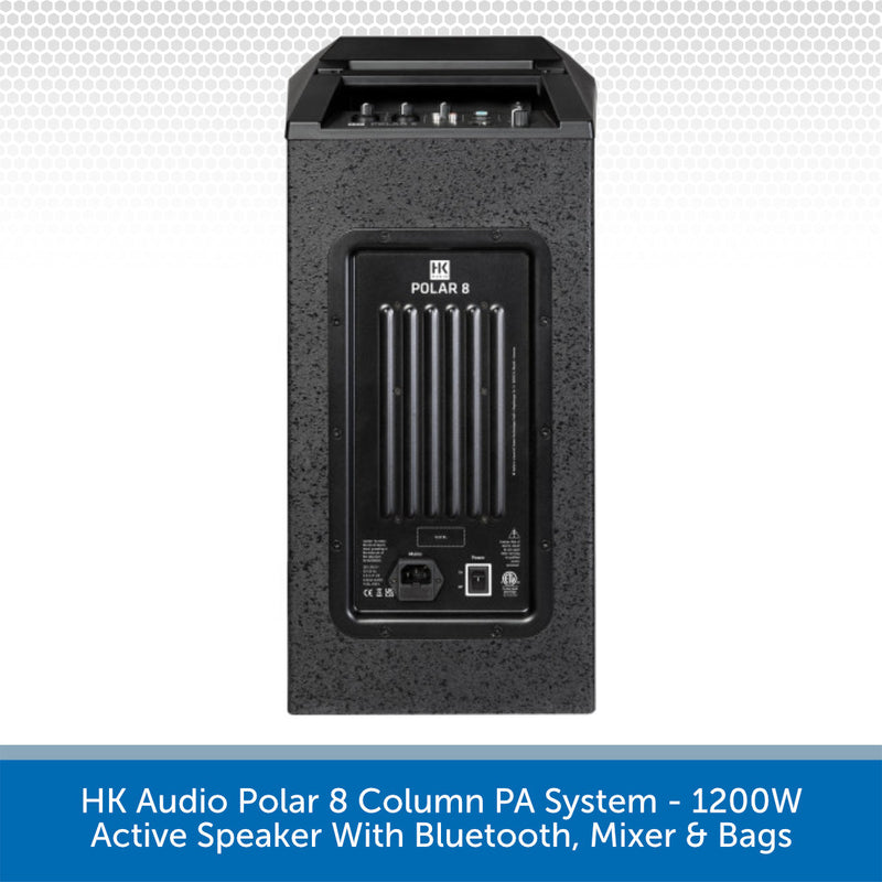 HK Audio Polar 8 Portable Column PA System Back