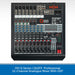 HH Q Series Q12FX professional 12-channel analogue mixer with DSP on a white background