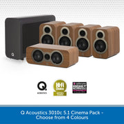 Q Acoustics 3010c 5.1 Cinema Pack Oak Black