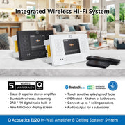 Q Acoustics E120 Indoor & Outdoor Bundle - Bluetooth Streaming & DAB Radio