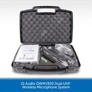 Q-Audio QWM1950 Dual UHF Wireless Microphone System