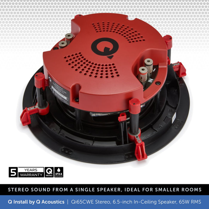 Q Install Qi65CWE Stereo IPX4 Ceiling Speaker&nbsp;