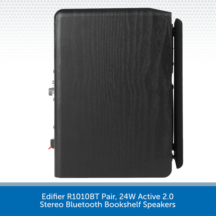 Edifier R1010BT Pair, 24W Active 2.0 Stereo Bluetooth Bookshelf Speakers