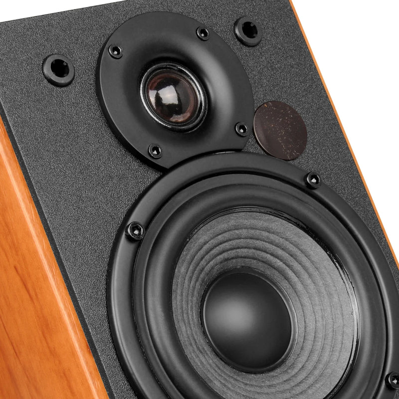 Edifier R1380DB Professional Active Bluetooth Bookshelf Speakers with Remote - Pair - Brown