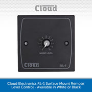 Cloud Electronics RL-1M Surface Mount Remote Level Control - Available in White or Black