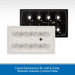 Cloud Electronics RL-1x8 8-Zone Remote Volume Control Plate - Available in White or Black