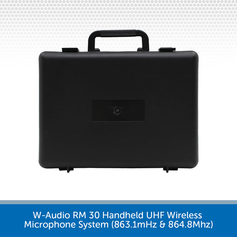 W-Audio RM 30 Handheld UHF Wireless Microphone System (863.1mHz & 864.8Mhz)