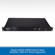 Adastra RS121 120W Class-D Slave Amplifier, 100V & 2 Ohms Operation Top