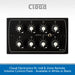 Cloud Electronics RL-1x8 8-Zone Remote Volume Control Plate - Available in White or Black