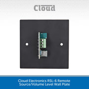 Cloud Electronics RSL-6 Remote Source/Volume Level Wall Plate