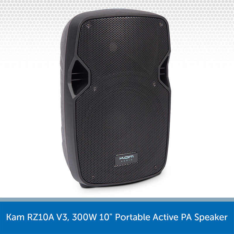 Kam RZ10A V3, 300W 10" Portable Active PA Speaker