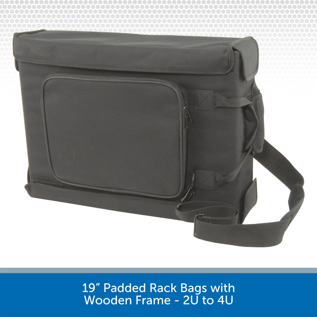 19” Padded Rack Bags with Wooden Frame - 2U to 4U | AudioVolt