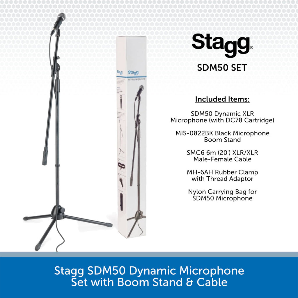 Cardioïde dynamische microfoons - Pack van 3 met draagtas Cardioïde dynamische microfoons - Pack van 3 met draagtas