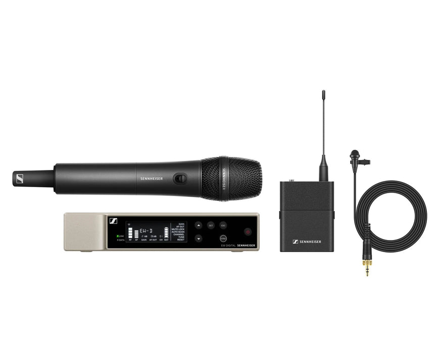 Sennheiser EW-D ME2/835-S Dual Digital Wireless Handheld & Beltpack Microphone System (U1-5) CH70