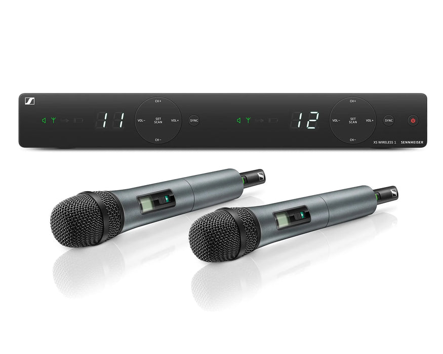 Sennheiser XSW1-825 E Dual Wireless Handheld Microphone System with E825 Mics - CH70
