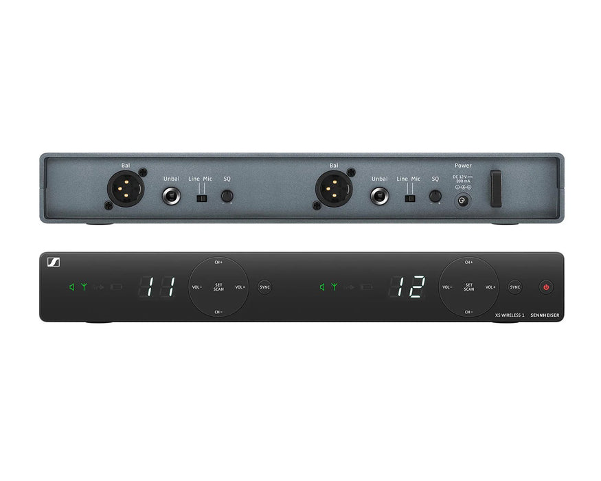 Sennheiser XSW1-825 E Dual Wireless Handheld & Beltpack Microphone System with E825 + ME2 Lapel Mic - CH70