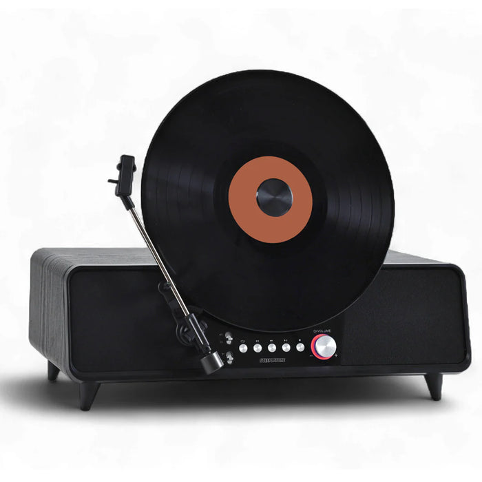 Steepletone Shoreditch Vertical Automatic Record Player with Built-In Speakers & Bluetooth