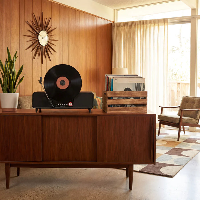 Steepletone Shoreditch Vertical Automatic Record Player with Built-In Speakers & Bluetooth