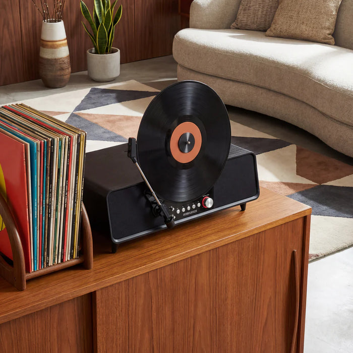 Steepletone Shoreditch Vertical Automatic Record Player with Built-In Speakers & Bluetooth