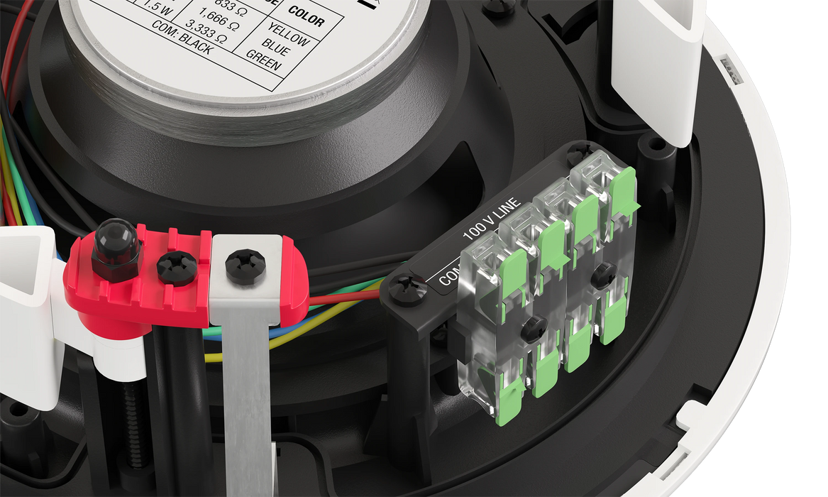 Fonestar SKY-5T 5" Ceiling Speaker, 12W/100V, IP44 Rated – Black or White