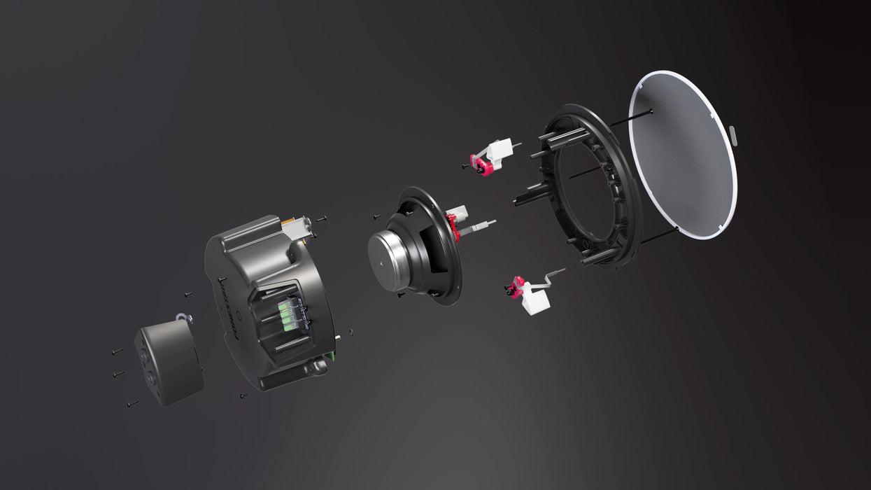 Fonestar SKY-8T-DOME 8" Ceiling Speaker, 30W/100V & 8Ω, IP65 Rated – Black or White