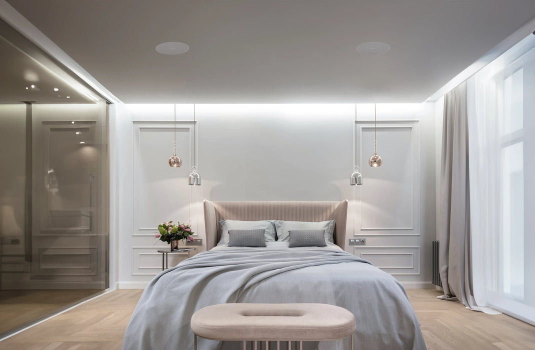 Fonestar SKY-8T 8" Ceiling Speaker, 20W/100V, IP44 Rated – Black or White