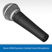 Shure SM58 Dynamic Cardioid Vocal Microphone