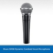 Shure SM58 Dynamic Cardioid Vocal Microphone