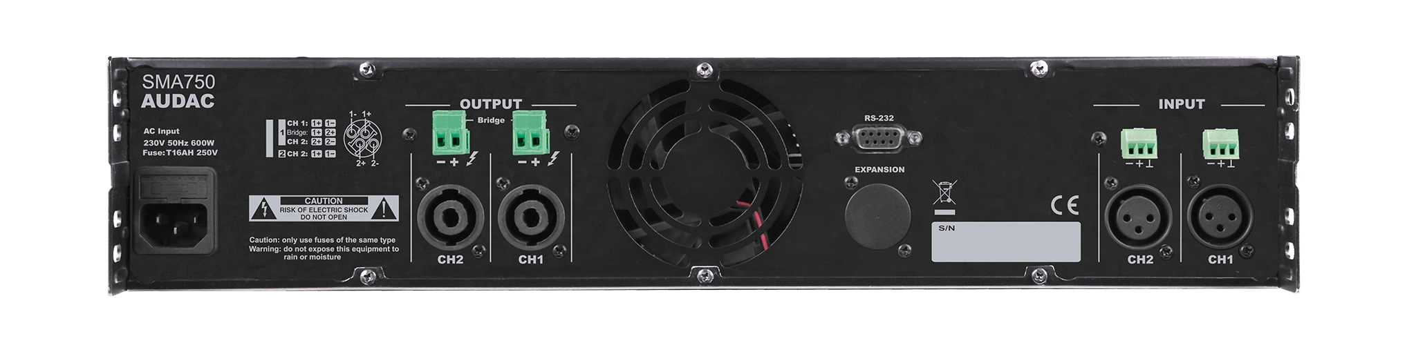 AUDAC SMA750 - WaveDynamics™ 2 x 750W Dual-Channel Power Amplifier 4-8Ω