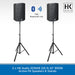 2 x HK Audio SONAR 110 Xi 10" 800W Active PA Speakers & Stands