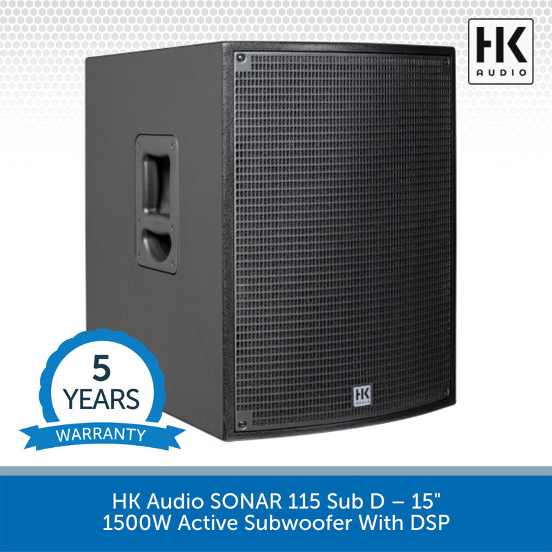HK Audio SONAR 115 Sub D – 15" 1500W Active Subwoofer With DSP