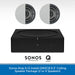 Sonos Amp & Q Acoustics ceiling speaker package with two speakers on a white background.