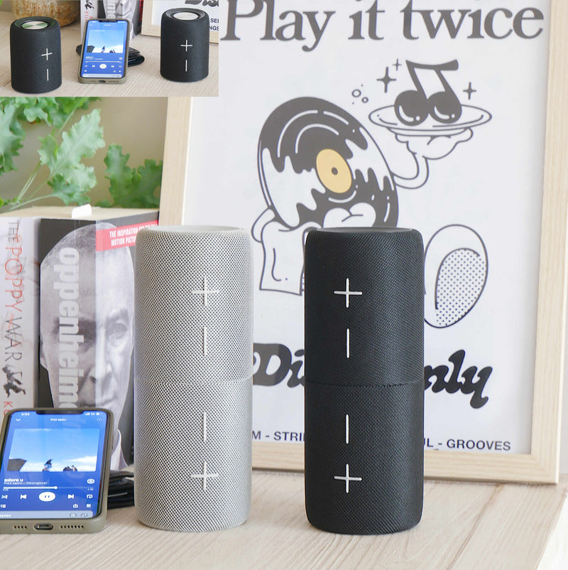 Steepletone SPLIT Rechargeable Bluetooth Speaker (Black or Grey)
