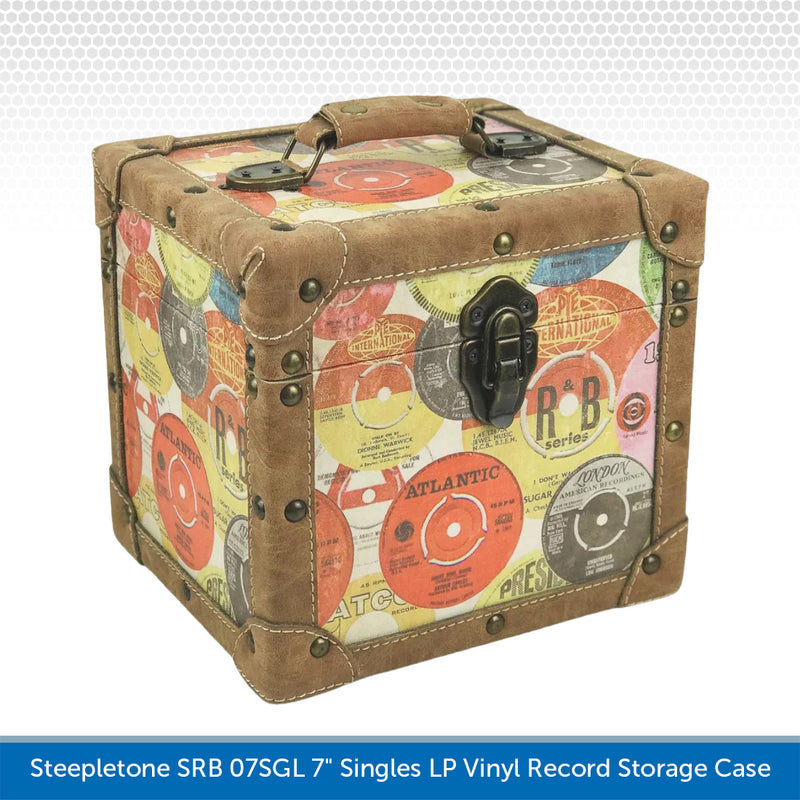 Steepletone SRB 07SGL 7" Singles LP Vinyl Record Storage Case