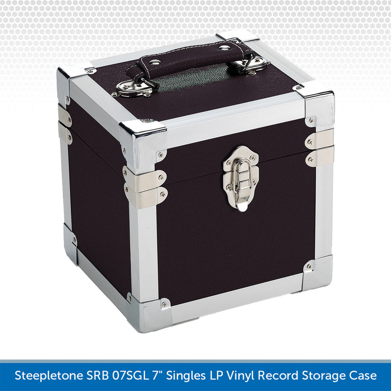 Steepletone SRB 07SGL 7" Singles LP Vinyl Record Storage Case