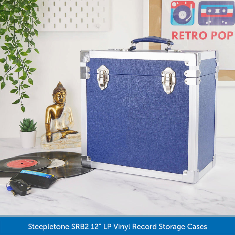 Steepletone SRB2 12" LP Vinyl Record Storage Case