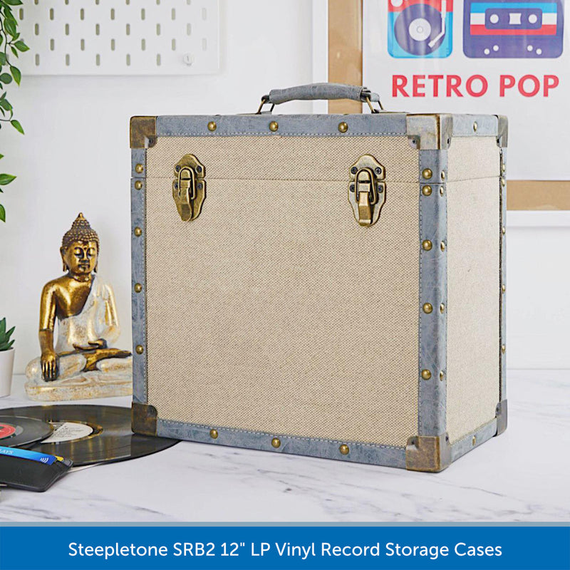 Steepletone SRB2 12" LP Vinyl Record Storage Case